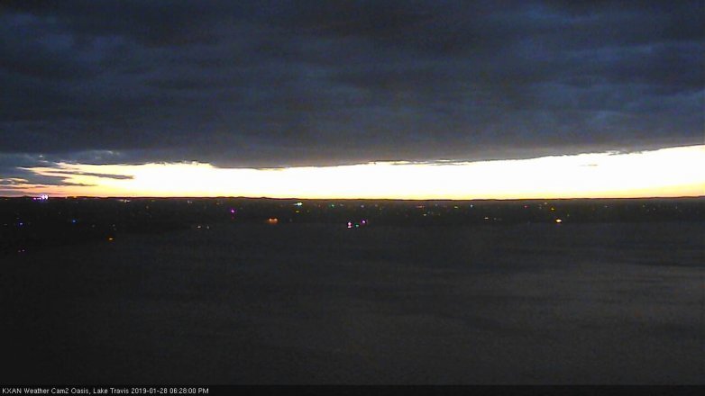 Lake Travis webcam, January 28, 2019 5:30 PM CT