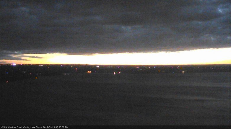 Lake Travis webcam, January 28, 2019 5:35 PM CT