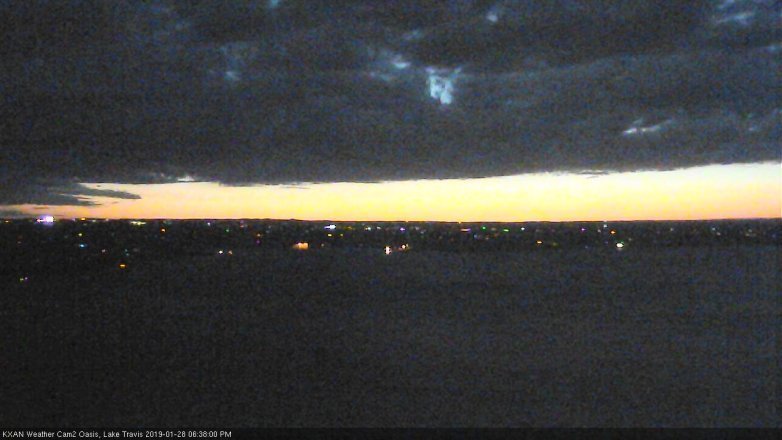 Lake Travis webcam, January 28, 2019 5:40 PM CT