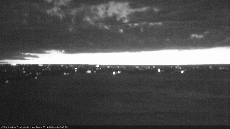 Lake Travis webcam, January 28, 2019 5:45 PM CT