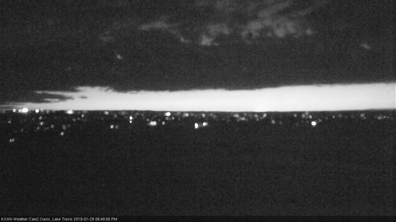Lake Travis webcam, January 28, 2019 5:50 PM CT