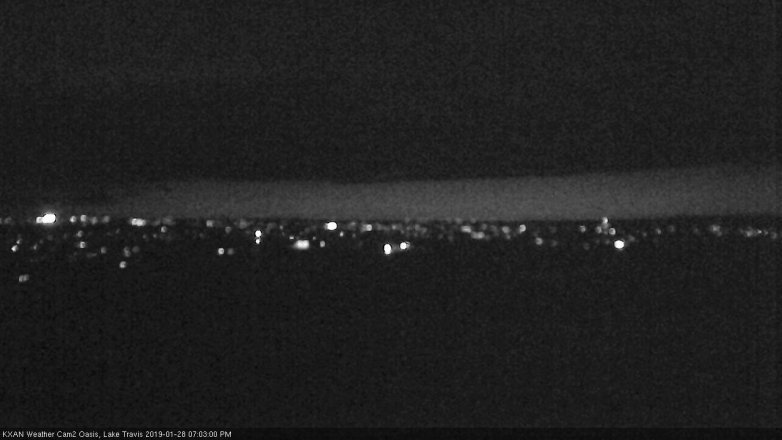 Lake Travis webcam, January 28, 2019 6:05 PM CT