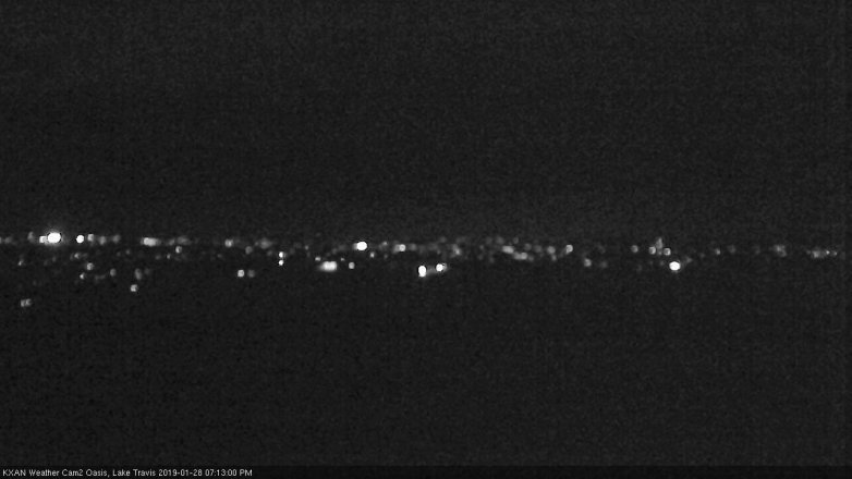 Lake Travis webcam, January 28, 2019 6:15 PM CT