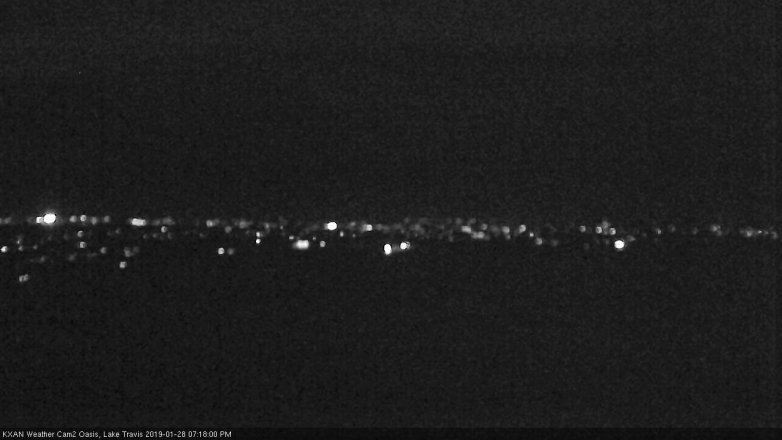 Lake Travis webcam, January 28, 2019 6:20 PM CT