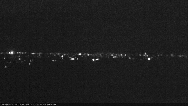 Lake Travis webcam, January 28, 2019 6:25 PM CT