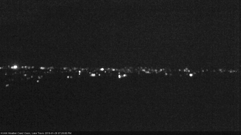 Lake Travis webcam, January 28, 2019 6:30 PM CT