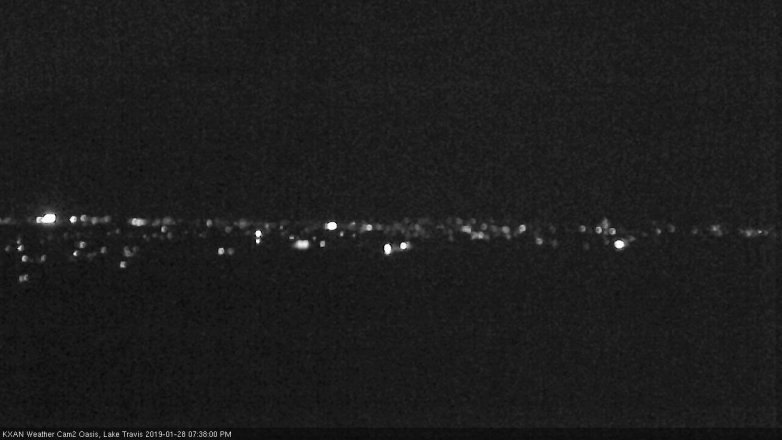 Lake Travis webcam, January 28, 2019 6:40 PM CT