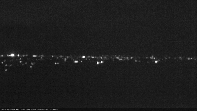 Lake Travis webcam, January 28, 2019 6:45 PM CT