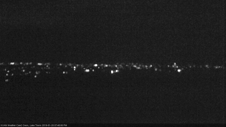 Lake Travis webcam, January 28, 2019 6:50 PM CT