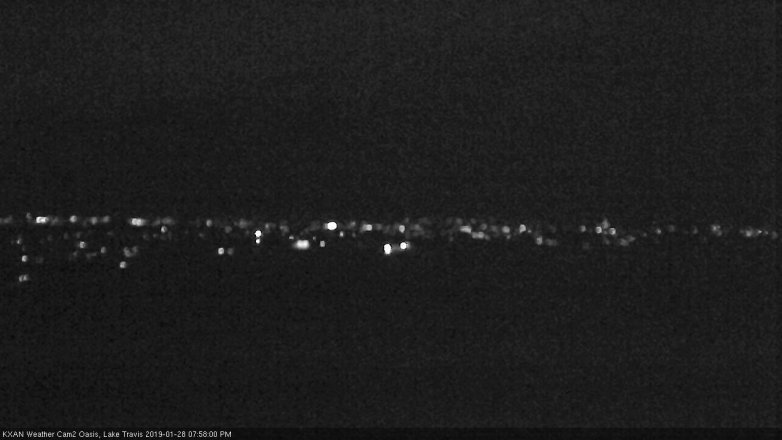Lake Travis webcam, January 28, 2019 7:00 PM CT