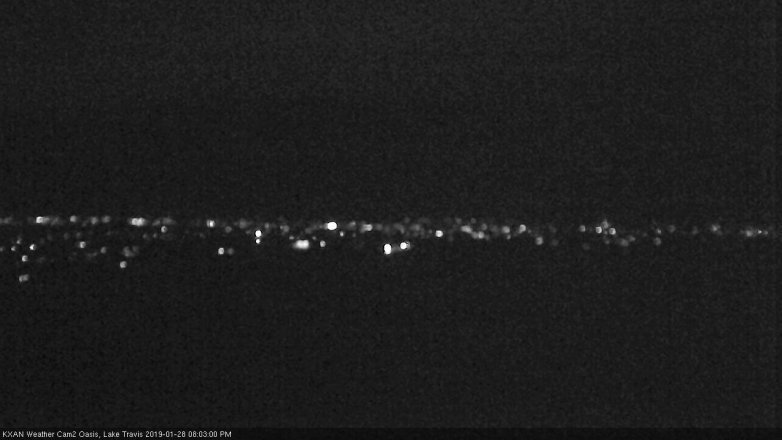 Lake Travis webcam, January 28, 2019 7:05 PM CT