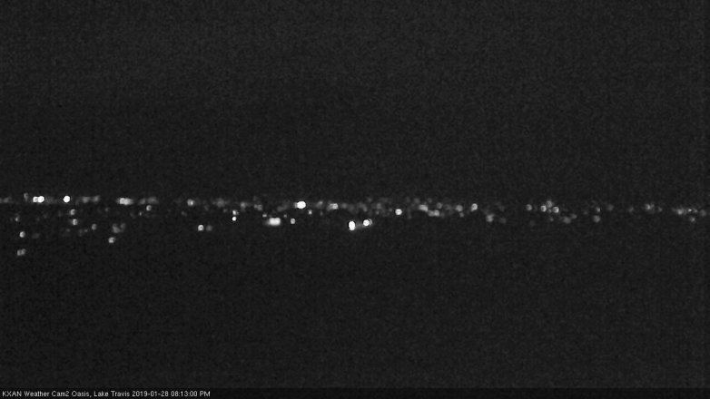 Lake Travis webcam, January 28, 2019 7:15 PM CT