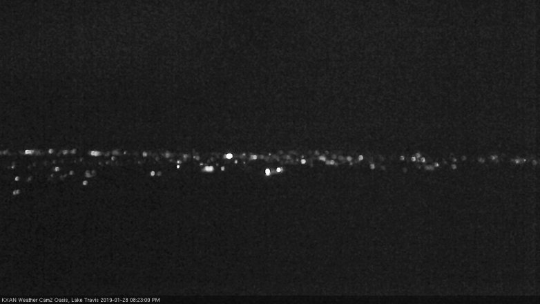 Lake Travis webcam, January 28, 2019 7:25 PM CT