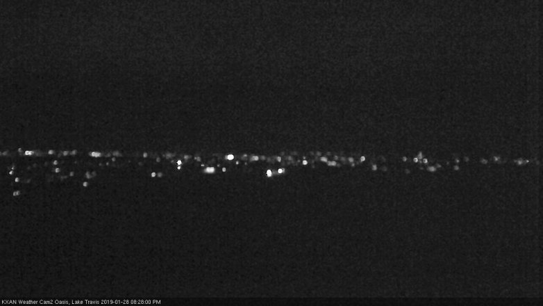 Lake Travis webcam, January 28, 2019 7:30 PM CT