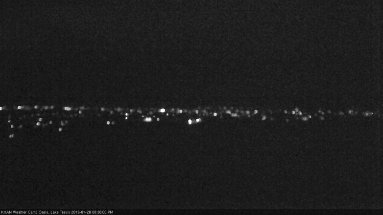 Lake Travis webcam, January 28, 2019 7:40 PM CT