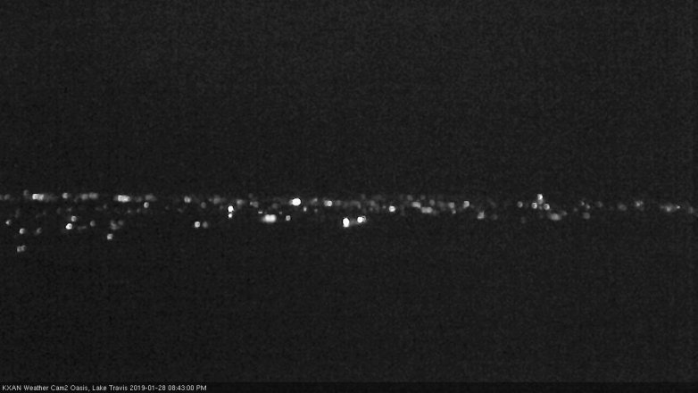 Lake Travis webcam, January 28, 2019 7:45 PM CT