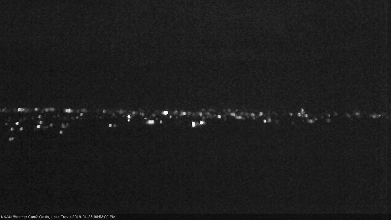 Lake Travis webcam, January 28, 2019 7:55 PM CT