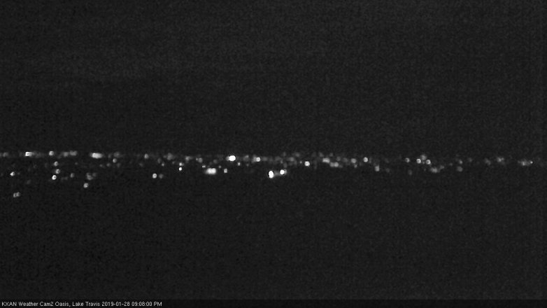 Lake Travis webcam, January 28, 2019 8:10 PM CT