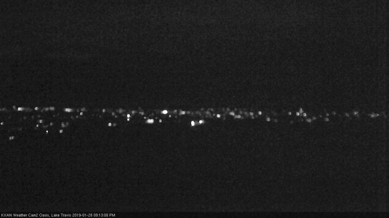 Lake Travis webcam, January 28, 2019 8:15 PM CT