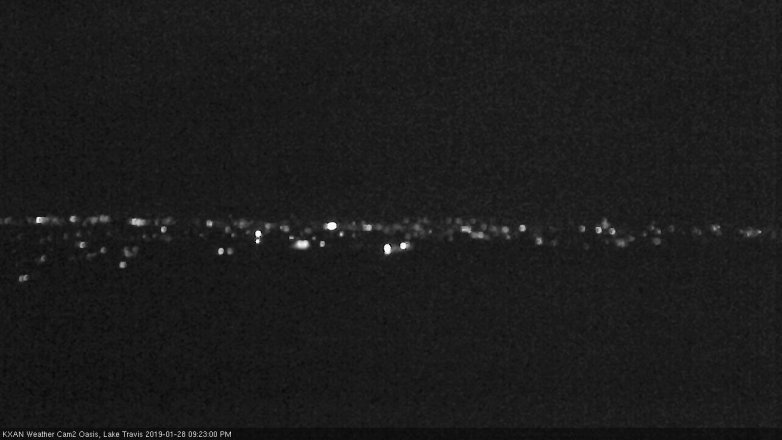 Lake Travis webcam, January 28, 2019 8:25 PM CT