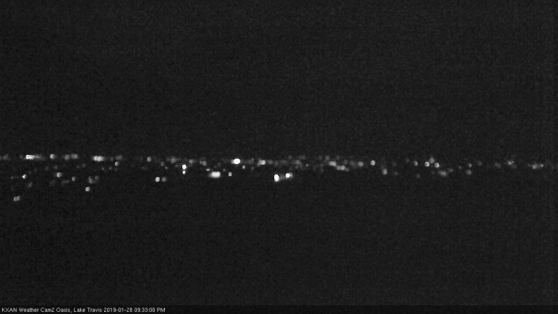 Lake Travis webcam, January 28, 2019 8:35 PM CT