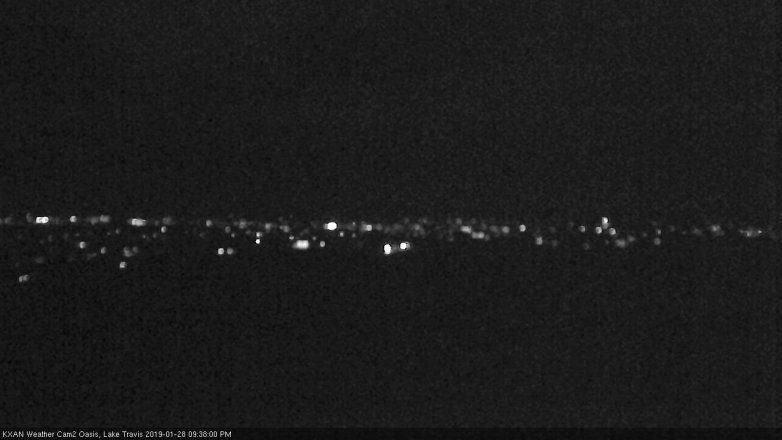 Lake Travis webcam, January 28, 2019 8:40 PM CT