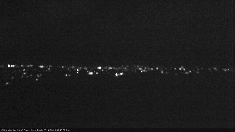 Lake Travis webcam, January 28, 2019 8:45 PM CT
