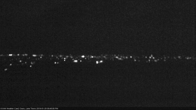Lake Travis webcam, January 28, 2019 8:50 PM CT