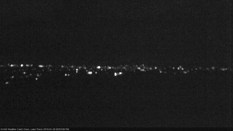 Lake Travis webcam, January 28, 2019 8:55 PM CT