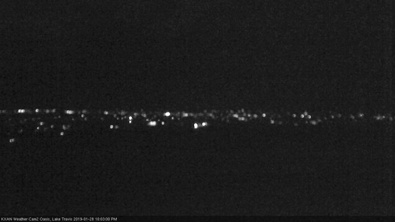 Lake Travis webcam, January 28, 2019 9:05 PM CT
