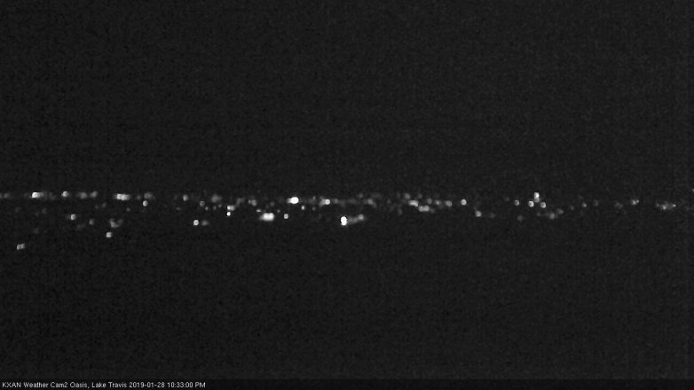 Lake Travis webcam, January 28, 2019 9:35 PM CT