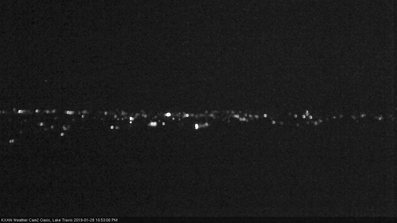 Lake Travis webcam, January 28, 2019 9:55 PM CT