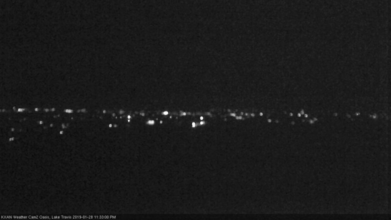 Lake Travis webcam, January 28, 2019 10:35 PM CT