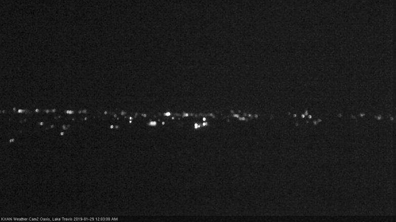 Lake Travis webcam, January 28, 2019 11:05 PM CT