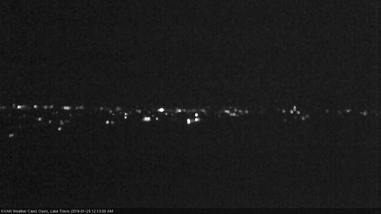 Lake Travis webcam, January 28, 2019 11:15 PM CT