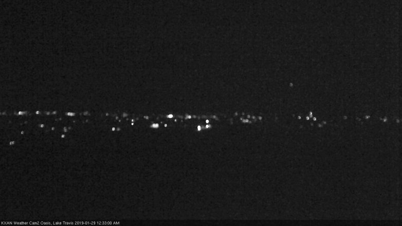 Lake Travis webcam, January 28, 2019 11:35 PM CT