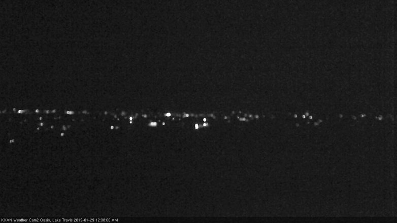 Lake Travis webcam, January 28, 2019 11:40 PM CT