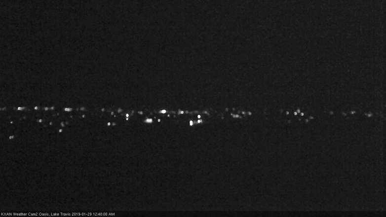 Lake Travis webcam, January 28, 2019 11:50 PM CT