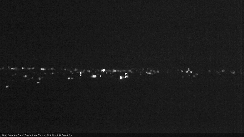 Lake Travis webcam, January 28, 2019 11:55 PM CT