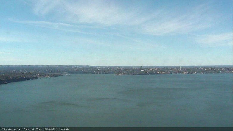 Lake Travis webcam, January 29, 2019 10:25 AM CT