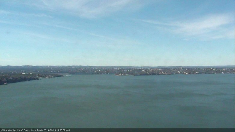 Lake Travis webcam, January 29, 2019 10:35 AM CT