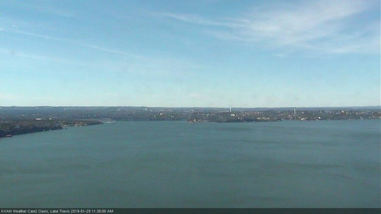 Lake Travis webcam, January 29, 2019 10:40 AM CT