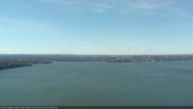 Lake Travis webcam, January 29, 2019 10:50 AM CT