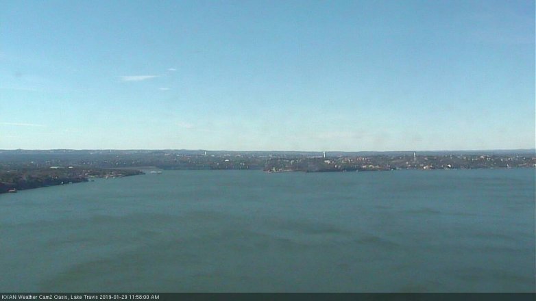 Lake Travis webcam, January 29, 2019 11:00 AM CT