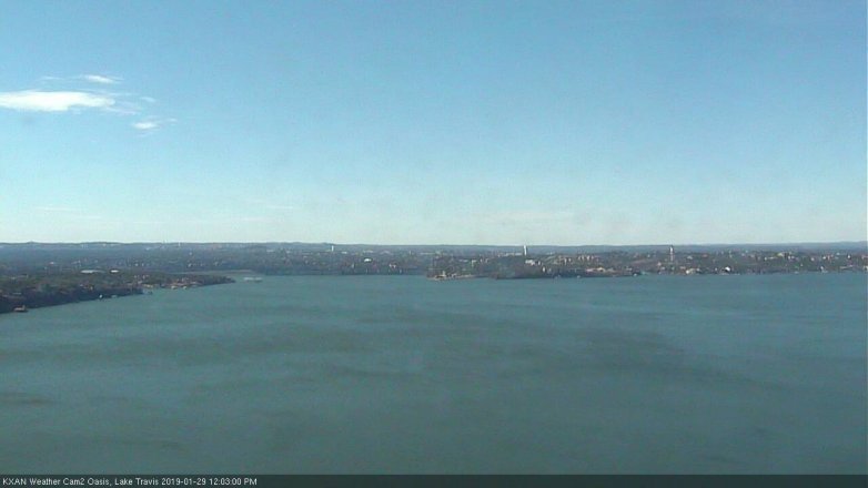 Lake Travis webcam, January 29, 2019 11:05 AM CT