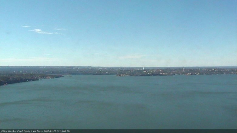 Lake Travis webcam, January 29, 2019 11:15 AM CT