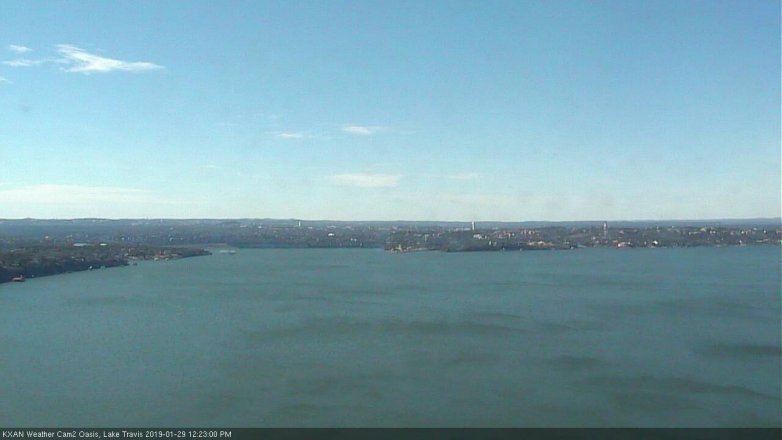Lake Travis webcam, January 29, 2019 11:25 AM CT