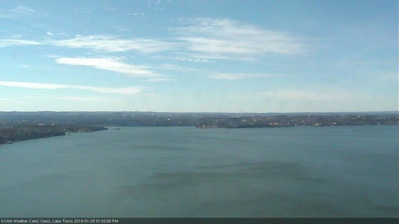 Lake Travis webcam, January 29, 2019 12:05 PM CT
