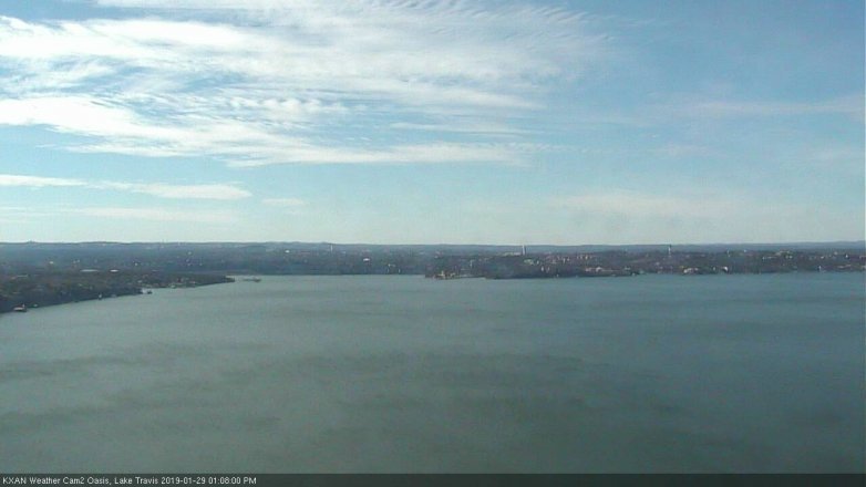 Lake Travis webcam, January 29, 2019 12:10 PM CT
