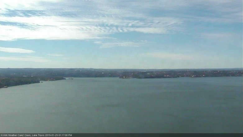 Lake Travis webcam, January 29, 2019 12:20 PM CT